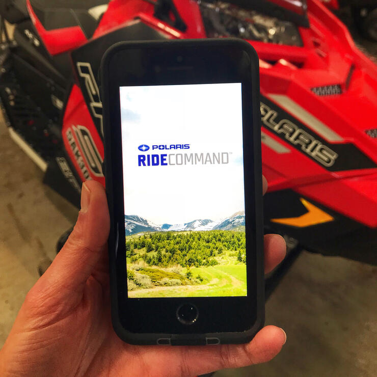 Using the Polaris Ride Command App to Navigate Ontario Snow Trails this